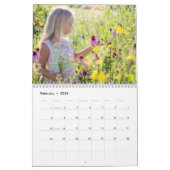 2024 Wildflower Foto Familienaam Kalender (Feb 2026)