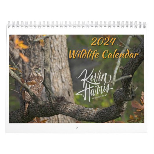 2024 Wildlife Calendar door Kevin Harris Kalender (Hoes)