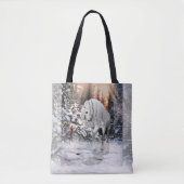 2024 Winter Wander Horse & Cardinals Tote Bag (Voorkant)