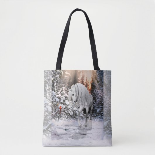 2024 Winter Wander Horse & Cardinals Tote Bag (Voorkant)