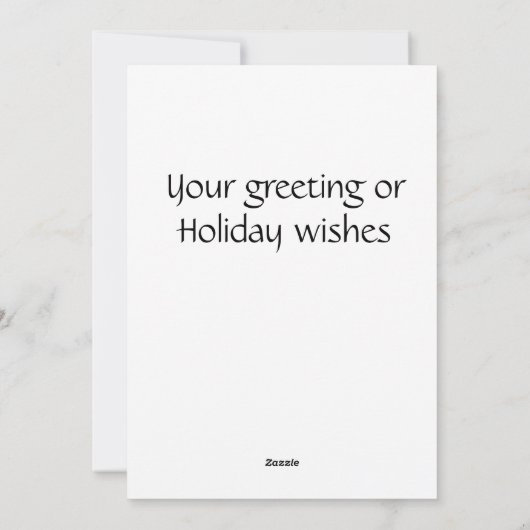 2024 Winter Wander Paard Feestdagenkaart (Achterkant)