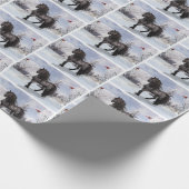 2024 Wintervakantie Fries Paard Cadeaupapier (Hoek)