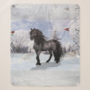 2024 Wintervakantie Fries Paard Sherpa Deken