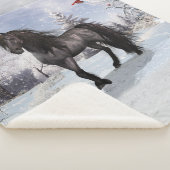 2024 Wintervakantie Fries Paard Sherpa Deken (3/4)