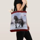 2024 Wintervakantie Fries Paard Tote Bag (Dichtbij)