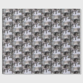 2024 Winterwensen Paard Cadeaupapier (Vlak)