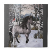 2024 Winterwensen Paard Tegeltje (Voorkant)