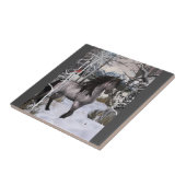 2024 Winterwensen Paard Tegeltje (Zijkant)