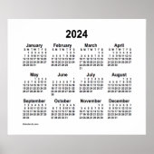 2024 Witte Kalender van Janz Print (Voorkant)