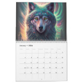 2024 Wolf Illustratie Kunstkalender Kalender (Jan 2026)
