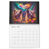 2024 Wolf Illustratie Kunstkalender Kalender (Feb 2027)