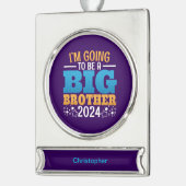 2024 wordt een Big Brother Verzilverd Banner Ornament (Links)