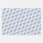 2024 wordt een grote zus - Dinosaurus Inpakpapier Vel (Voorkant 2)