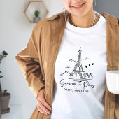 2024 Zomer in Parijs Trip Eiffeltoren Schattige op T-shirt