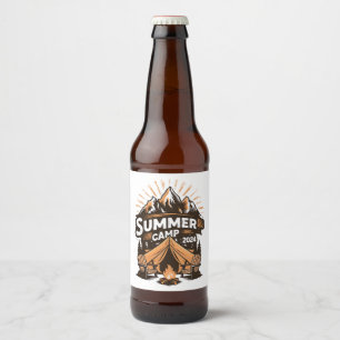 2024 Zomer Kamp Zomer Kamperen Vakantie Matching Bier Etiket