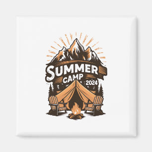 2024 Zomer Kamp Zomer Kamperen Vakantie Matching  Magneet