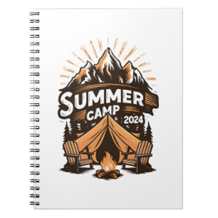 2024 Zomer Kamp Zomer Kamperen Vakantie Matching  Notitieboek