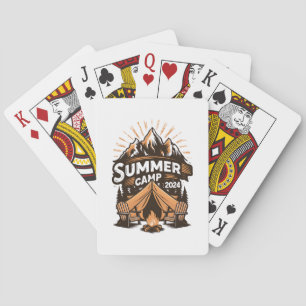 2024 Zomer Kamp Zomer Kamperen Vakantie Matching Pokerkaarten