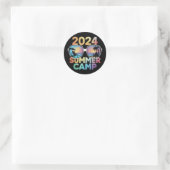 2024 Zomerkamp Vakantie Bijpassende Familie Groep Ronde Sticker (Tas)