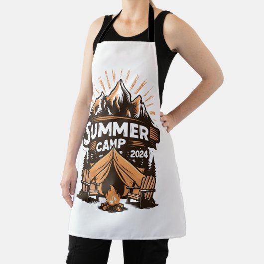 2024 Zomerkamp Zomer Camping Vakantie Matching Schort (Insitu)