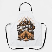 2024 Zomerkamp Zomer Camping Vakantie Matching Schort (Voorkant)