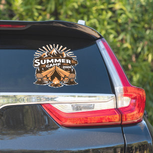 2024 Zomerkamp Zomer Camping Vakantie Matching Sticker