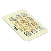 2024 Zonnedagen Agenda van Janz 4x3 Magnet Magneet (Rechterzijde)