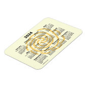 2024 Zonnedagen Agenda van Janz 4x3 Magnet Magneet (Linkerzijde)