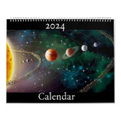 2024 Zonnestelsel gedateerde kalender (Hoes)