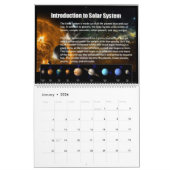 2024 Zonnestelsel gedateerde kalender (Jan 2026)