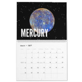 2024 Zonnestelsel gedateerde kalender (Mar 2027)