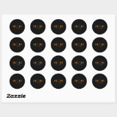 2024 Zonneverduistering Totaal Zonneverduistering Ronde Sticker (Vel)