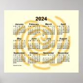 2024 Zonnige Dagen Kalender van Janz Poster (Voorkant)
