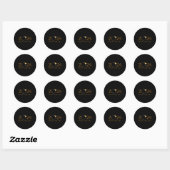 2024 Zonsverduistering Amerikaanse Totaliteitslent Ronde Sticker (Vel)