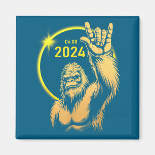 2024 Zonsverduistering Bigfoot Rock April Totale Z Magneet