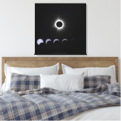 2024 Zonsverduistering Canvas Afdruk (Insitu (Slaapkamer))