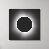 2024 Zonsverduistering - Corona Canvas Afdruk (Voorkant)