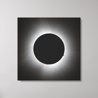 2024 Zonsverduistering - Corona Canvas Afdruk