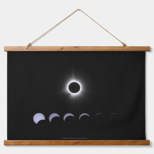 2024 Zonsverduistering Hangend Wandkleed