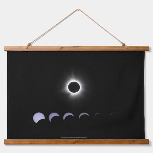 2024 Zonsverduistering Hangend Wandkleed (Voorkant)
