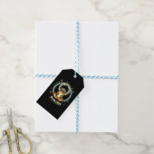 2024 Zonsverduistering Hond Cadeaulabel (Met Touw)