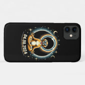 2024 Zonsverduistering Hond Case-Mate iPhone Case (Achterkant (horizontaal))