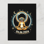 2024 Zonsverduistering Hond Informatiekaartje (Voorkant)