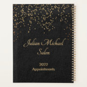 2024 Zwart Goud Afspraak Boek Salon Haar Planner (Achterkant)