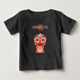 2024Year of the Dragon Maan Nieuwjaar Baby T-shirt