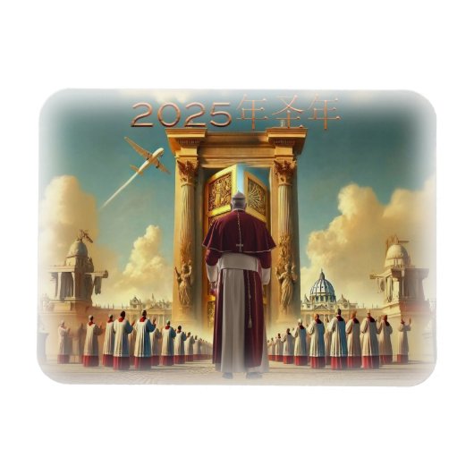 2025 年禧年,梵蒂岡,旅行 紀 念 品 禮 物 創 意 。 MAGNEET (Horizontaal)
