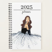 2025 12 maanden Mode Geïllustreerde Kalender Planner (Voorkant)