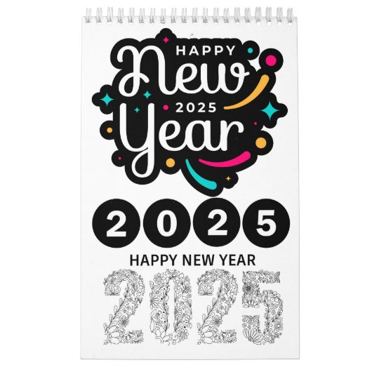 "2025 12-maands kalender - Stijlvol en functioneel (Hoes)