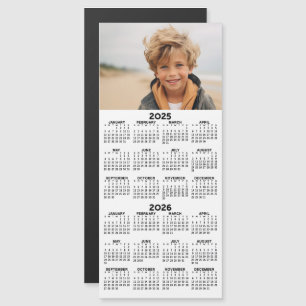 2025 2026 Kalender met Foto 2 Jaar Magnetische Kaa