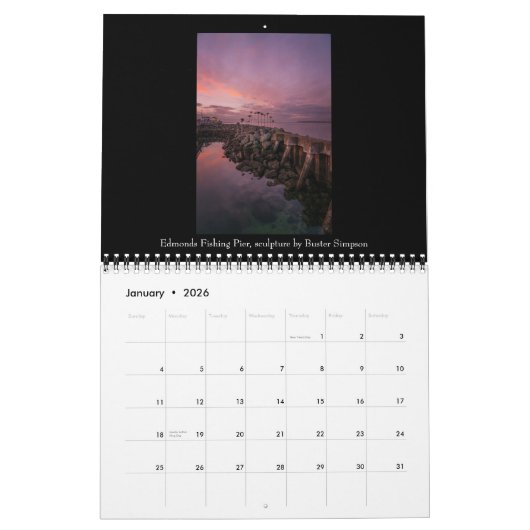 2025-2026 Pacific Northwest Kalender (Jan 2026)